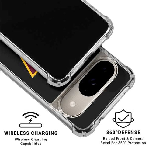 NFL Washington Commanders Black Background Google Pixel 10 Clear Case